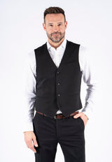 Damon vest i sort