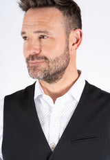 Damon vest i sort
