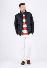 Hank overgangsjakke i navy med aftagelige ærmer