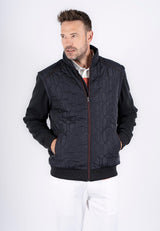 Hank overgangsjakke i navy med aftagelige ærmer