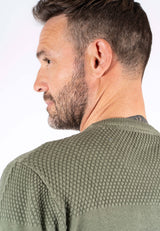 Nilson o-strik med struktur i grøn