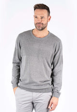 Nilson o-strik med struktur i grå