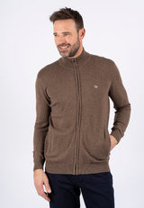 Malcom stik cardigan i brun