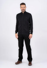 Malcom stik cardigan i sort