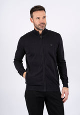 Malcom stik cardigan i sort