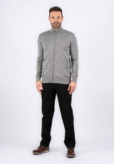 Malcom stik cardigan i grå