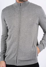 Malcom stik cardigan i grå