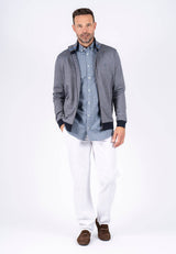 Rai sweat cardigan I navy