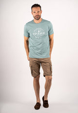Atlas t-shirt med print I aqua