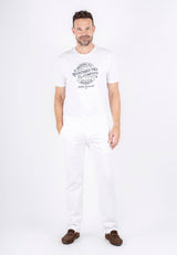 Diablo tee med print - hvid