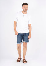 Grandad t-shirt I hvid