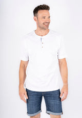 Grandad t-shirt I hvid