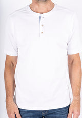 Grandad t-shirt I hvid