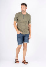 Grandad t-shirt I grøn