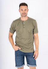 Grandad t-shirt I grøn