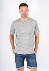 Grandad t-shirt I grå