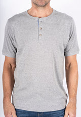 Grandad t-shirt I grå