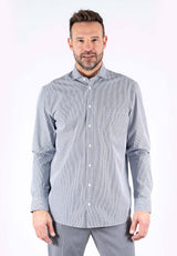 Egil stribet skjorte i navy