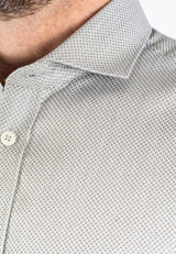 Gorm skjorte med stuktur i grøn