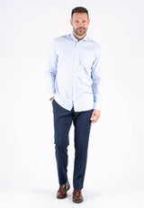 Gorm skjorte med stuktur i blå