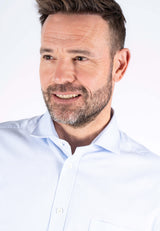 Gorm skjorte med stuktur i blå