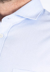 Gorm skjorte med stuktur i blå