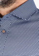 Springer langærmet skjorte med print i navy