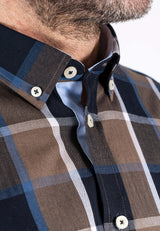 Rome langærmet skjorte I brun