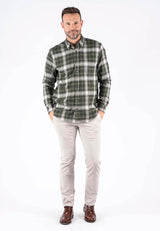 Mundo skjorte med tern i grøn