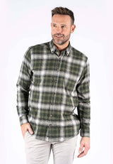 Mundo skjorte med tern i grøn