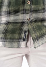 Mundo skjorte med tern i grøn