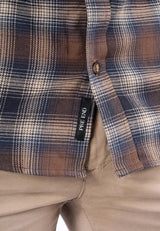 Mundo skjorte med tern i brun