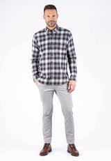 Mundo skjorte med tern i grå