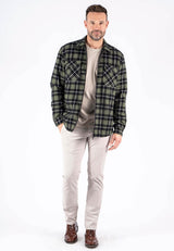 Baltic overshirt I sort/Grøn med foer