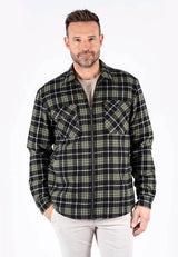 Baltic overshirt I sort/Grøn med foer