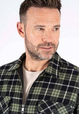 Baltic overshirt I sort/Grøn med foer