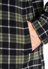 Baltic overshirt I sort/Grøn med foer