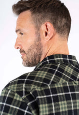 Baltic overshirt I sort/Grøn med foer