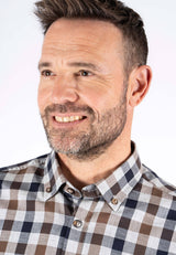 Murat skjorte med tern i brun