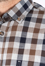 Murat skjorte med tern i brun