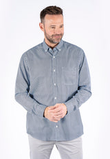 Anderson printet skjorte i lys blå