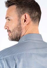 Anderson printet skjorte i lys blå