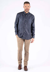 Anderson printet skjorte i navy