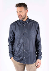 Anderson printet skjorte i navy