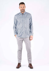 Anderson printet skjorte i hvid