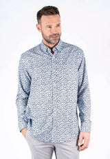 Anderson printet skjorte i hvid