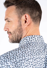 Anderson printet skjorte i hvid