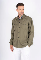 Halton overshirt / hørskjorte I grøn
