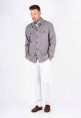 Halton overshirt / hørskjorte I grå