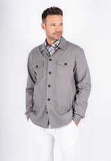 Halton overshirt / hørskjorte I grå